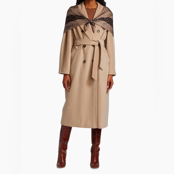 MAX MARA 101801 ICON MADAME WOOL & CASHMERE DOUBLE BREASTED COAT - Picture 5 of 16